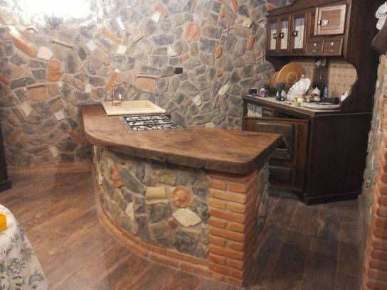 Arredo Interno con il Calcare Argentoro:una cucina
